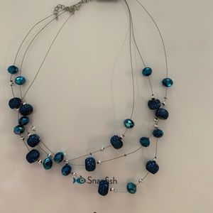 Blue Gramercy Necklace and earring set!